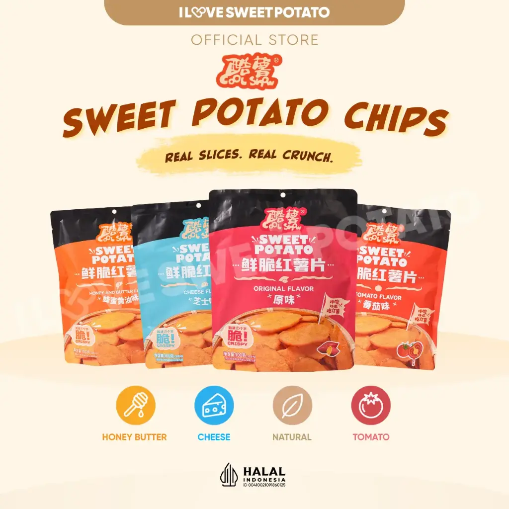CoolShow Sweet Potato Chips 20g x 5 Packs