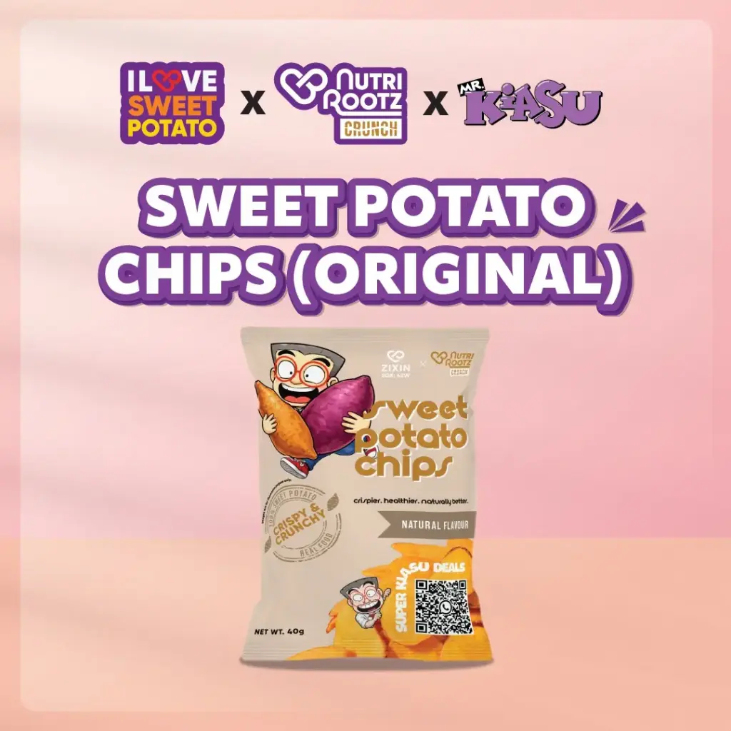 [NRKOR040] NutriRootz Sweet Potato Chips - Mr Kiasu 40g (Original)