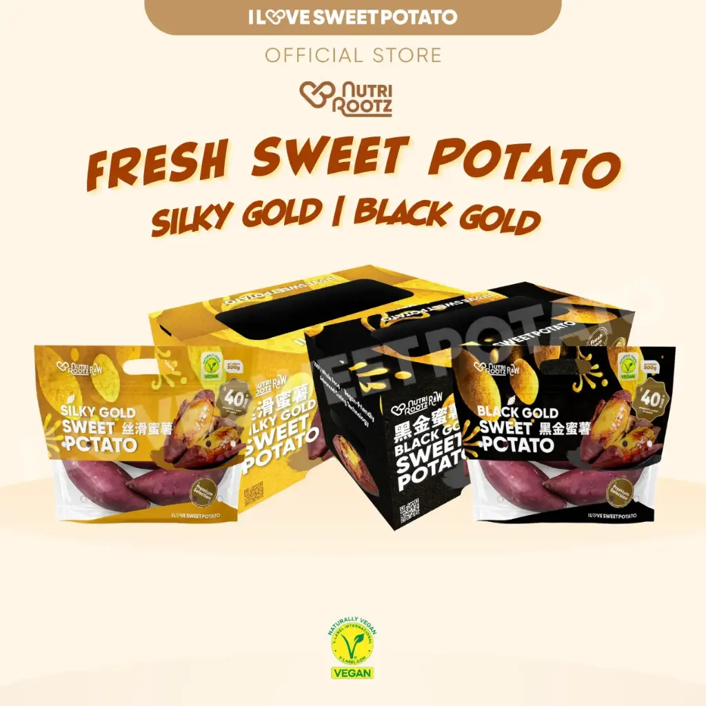 NutriRootz Fresh Sweet Potato 500g (16 Packets)